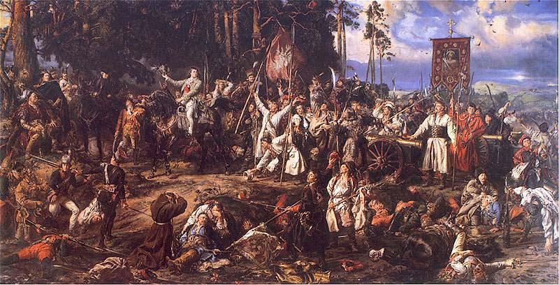 The Battle of Raclawice, a major battle of the Kosciuszko Uprising, Jan Matejko